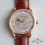 Swiss Grade 1 Copy Patek Philippe Moonphase Watch Rose Gold Men Size